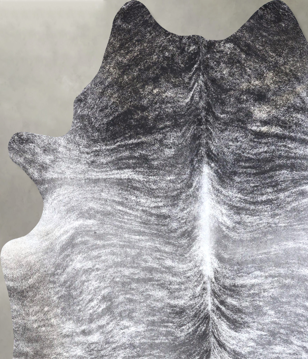Grey Brindle XX-Large Brazilian Cowhide Rug 8'2"H x 6'11"W #B19231 by 