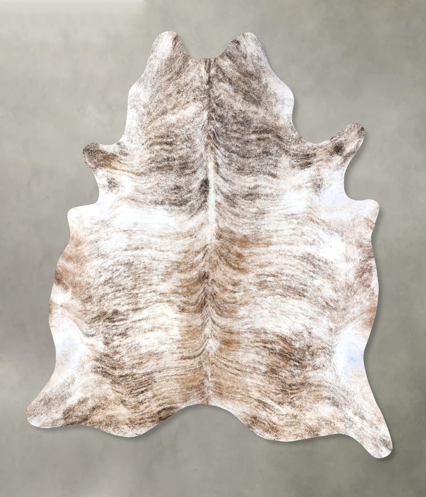 Light Brindle XX-Large Brazilian Cowhide Rug 8'5"H x 7'2"W #B19240 by Hudson Hides