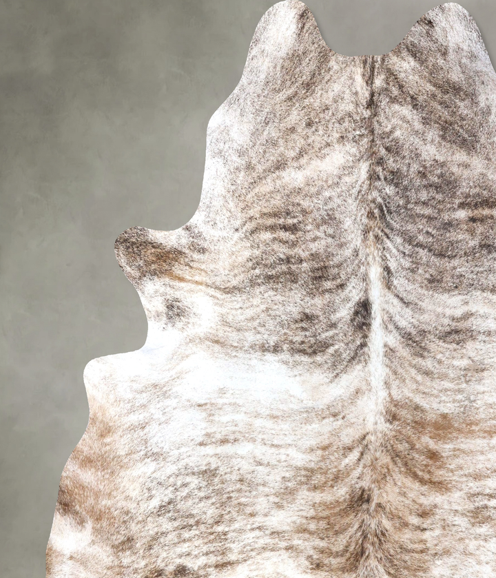 Light Brindle XX-Large Brazilian Cowhide Rug 8'5"H x 7'2"W #B19240 by Hudson Hides
