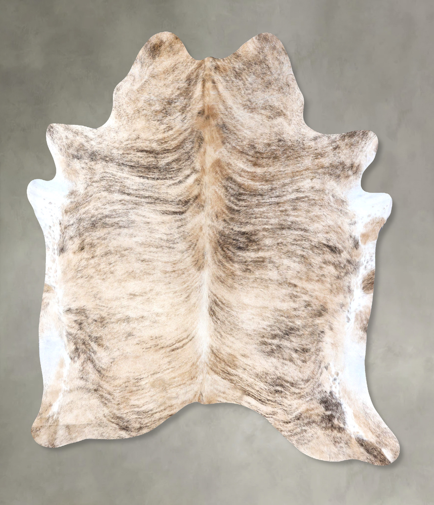 Light Brindle XX-Large Brazilian Cowhide Rug 8'0"H x 6'10"W #B19242 by Hudson Hides
