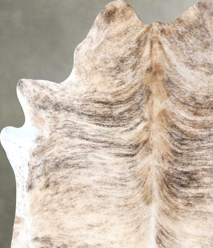 Light Brindle XX-Large Brazilian Cowhide Rug 8'0"H x 6'10"W #B19242 by Hudson Hides
