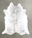 Grey Brindle X-Large Brazilian Cowhide Rug 7'4"H x 6'2"W #B19246 by Hudson Hides