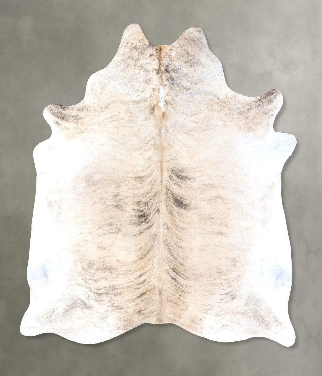 Light Brindle XX-Large Brazilian Cowhide Rug 7'10"H x 6'8"W #B19247 by
