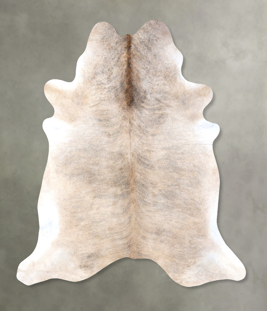 Light Brindle XX-Large Brazilian Cowhide Rug 7'5"H x 6'9"W #B19248 by Hudson Hides