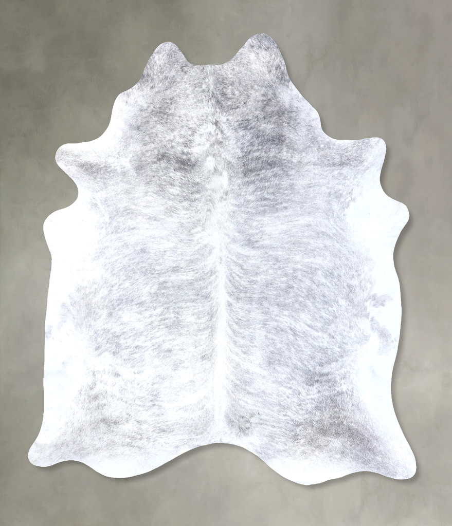 Grey Brindle XX-Large Brazilian Cowhide Rug 8'1"H x 6'9"W #B19255 by Hudson Hides