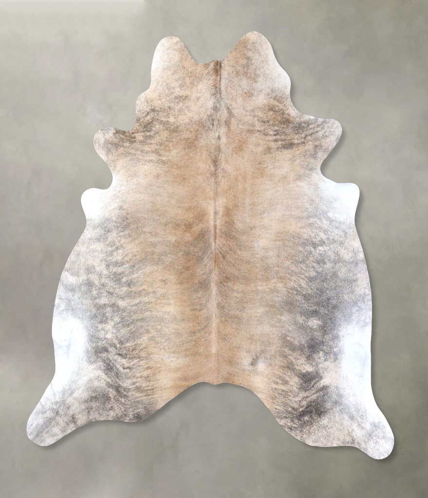 Light Brindle XX-Large Brazilian Cowhide Rug 7'7"H x 7'3"W #B19258 by Hudson Hides