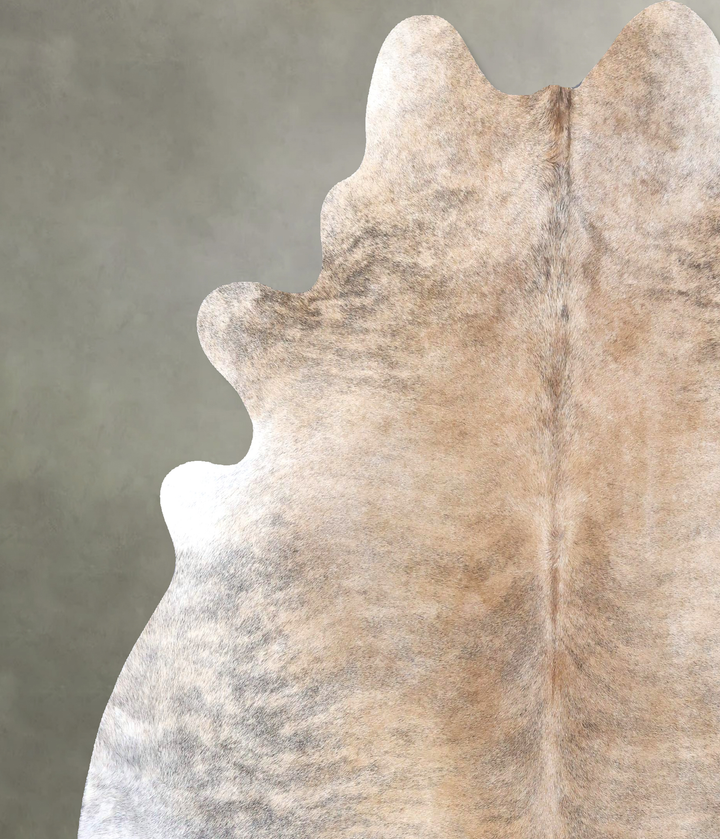 Light Brindle XX-Large Brazilian Cowhide Rug 7'7"H x 7'3"W #B19258 by Hudson Hides