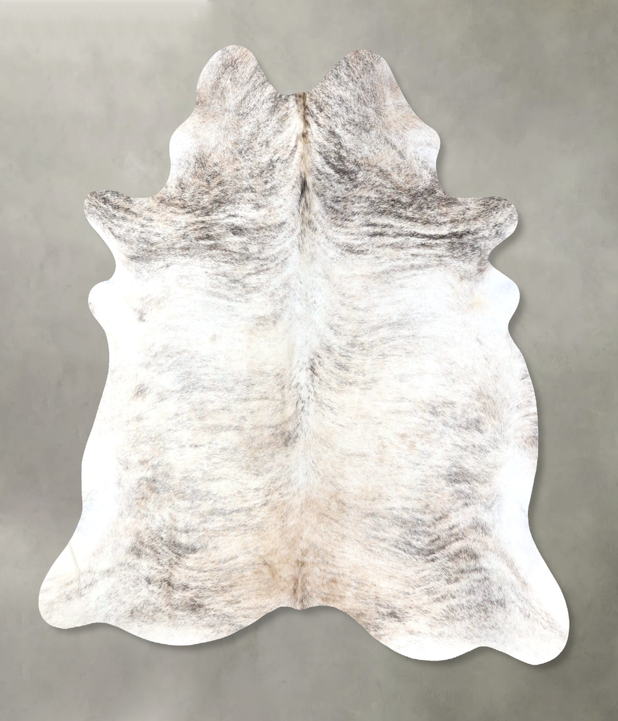 Grey Brindle XX-Large Brazilian Cowhide Rug 7'9"H x 6'8"W #B19260 by Hudson Hides