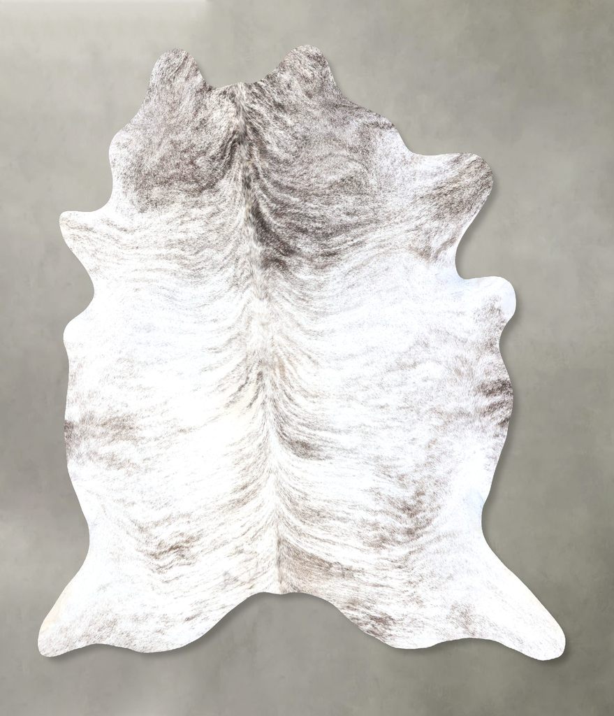 Grey Brindle XX-Large Brazilian Cowhide Rug 7'11"H x 6'9"W #B19263 by Hudson Hides