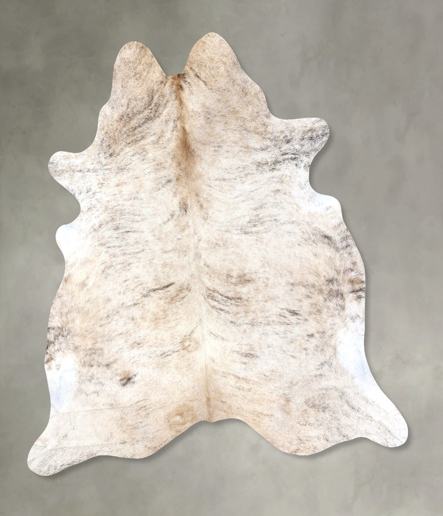 Light Brindle XX-Large Brazilian Cowhide Rug 7'8"H x 7'1"W #B19264 by Hudson Hides
