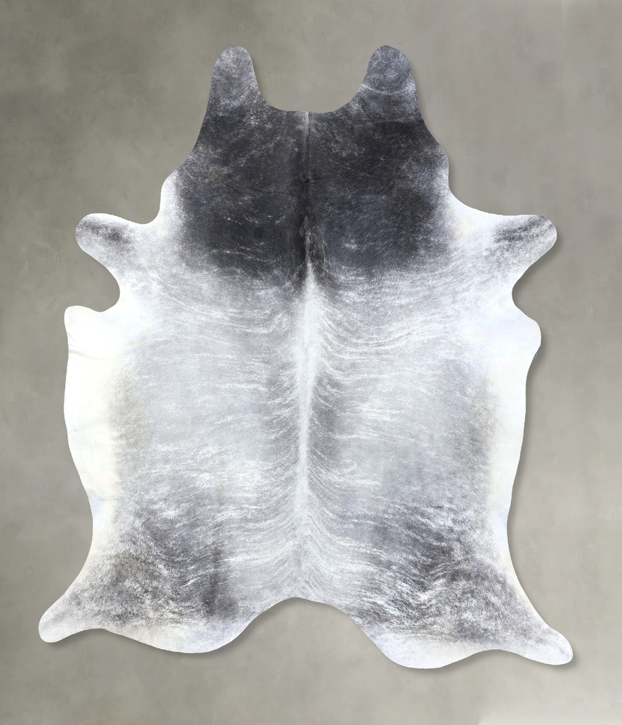 Grey Brindle XX-Large Brazilian Cowhide Rug 8'0"H x 6'8"W #B19265 by Hudson Hides
