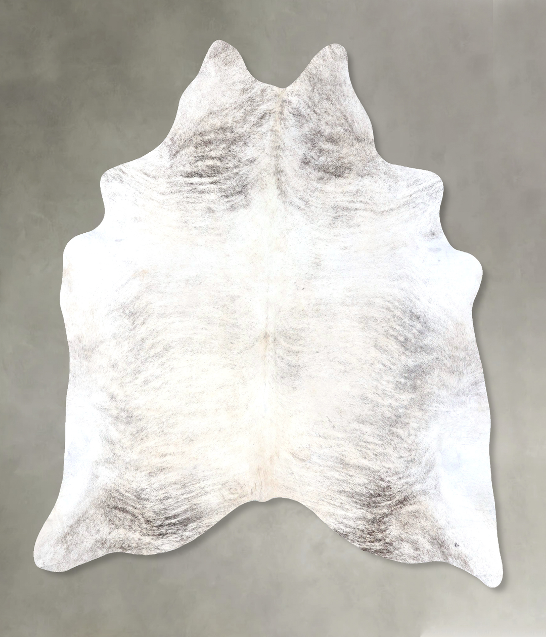 Grey Brindle X-Large Brazilian Cowhide Rug 7'5"H x 6'3"W #B19266 by Hu