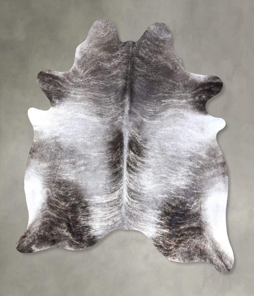 Grey Brindle XX-Large Brazilian Cowhide Rug 8'7"H x 6'8"W #B19268 by Hudson Hides