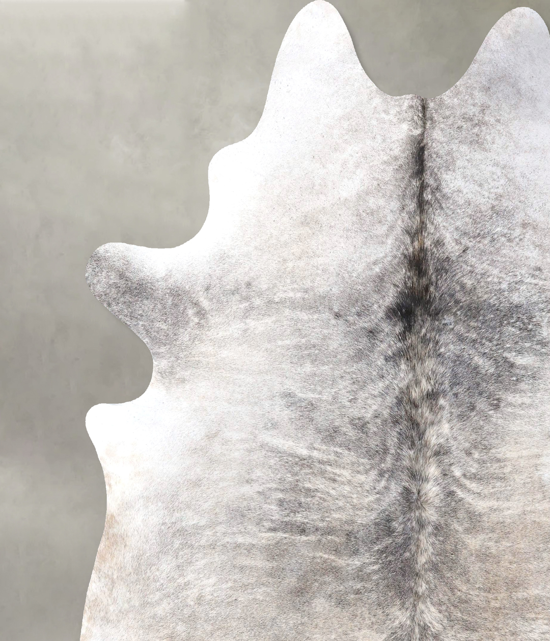 Grey Brindle XX-Large Brazilian Cowhide Rug 8'4"H x 7'3"W #B19271 by H