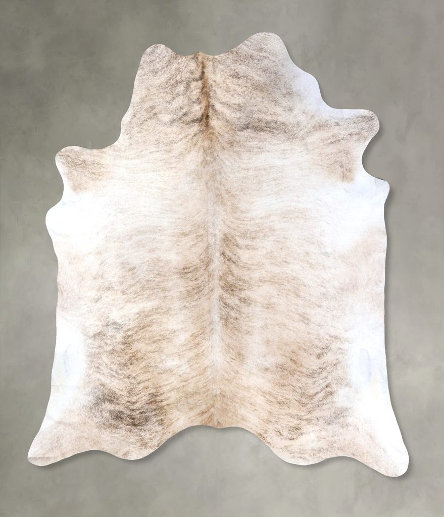 Light Brindle XX-Large Brazilian Cowhide Rug 9'1"H x 7'8"W #B19275 by Hudson Hides