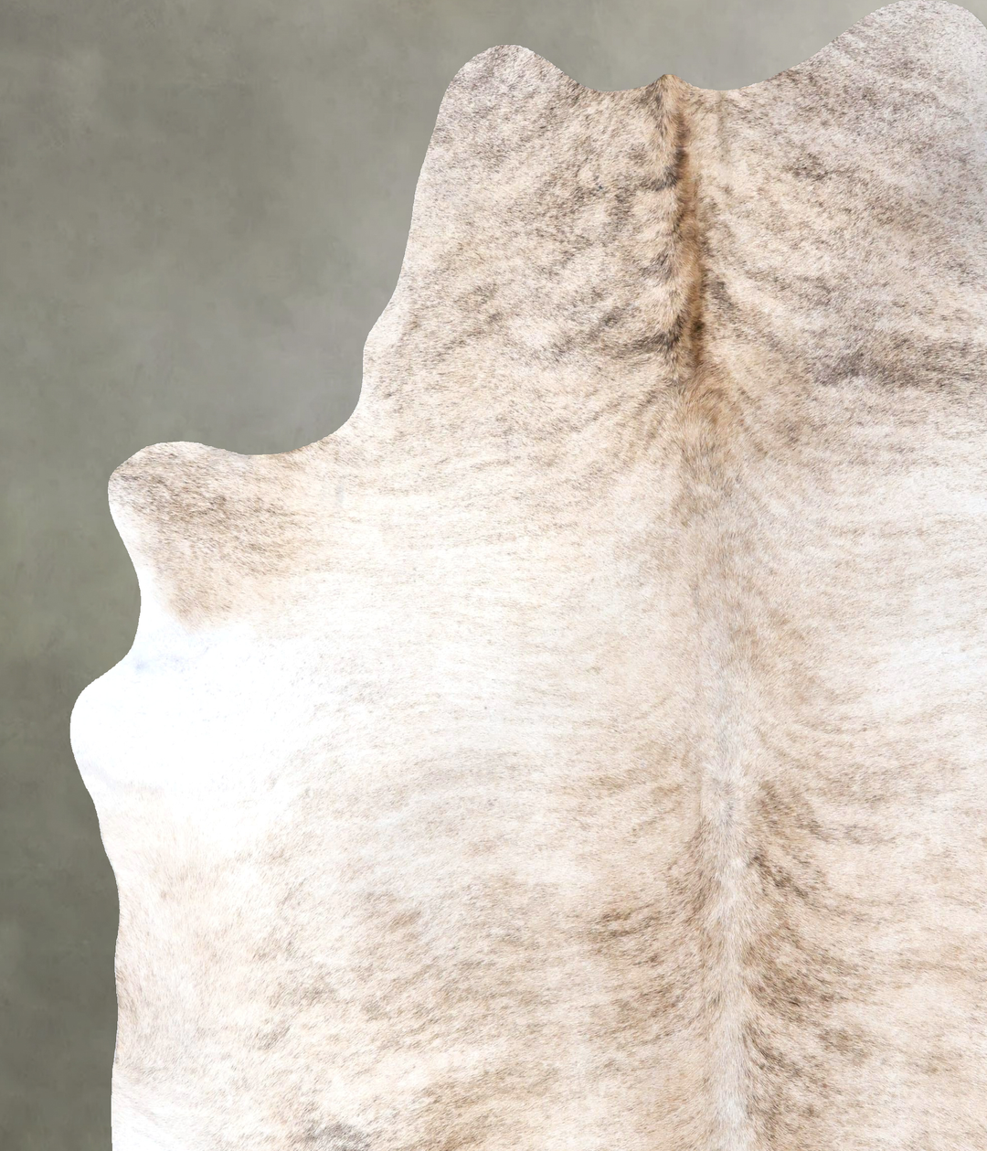 Light Brindle XX-Large Brazilian Cowhide Rug 9'1"H x 7'8"W #B19275 by 