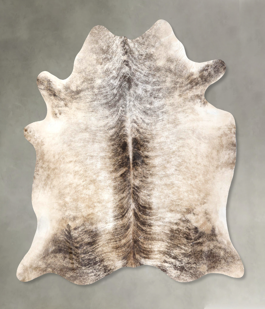 Light Brindle X-Large Brazilian Cowhide Rug 7'3"H x 6'10"W #B19276 by Hudson Hides