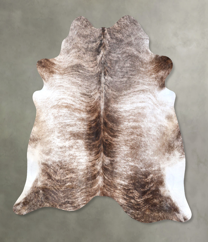 Light Brindle X-Large Brazilian Cowhide Rug 6'8"H x 6'10"W #B19277 by Hudson Hides