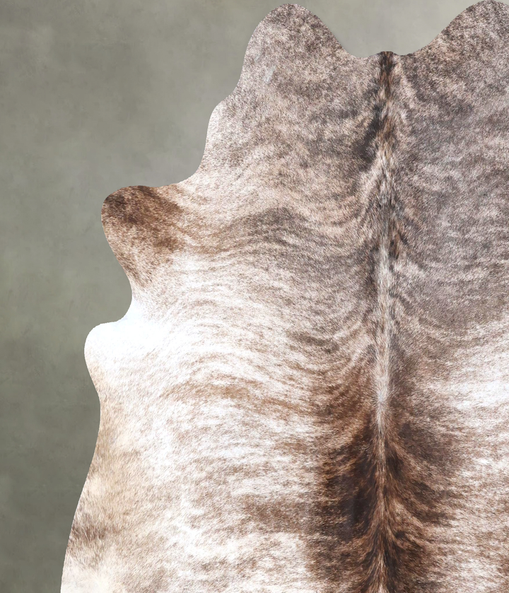 Light Brindle X-Large Brazilian Cowhide Rug 6'8"H x 6'10"W #B19277 by Hudson Hides