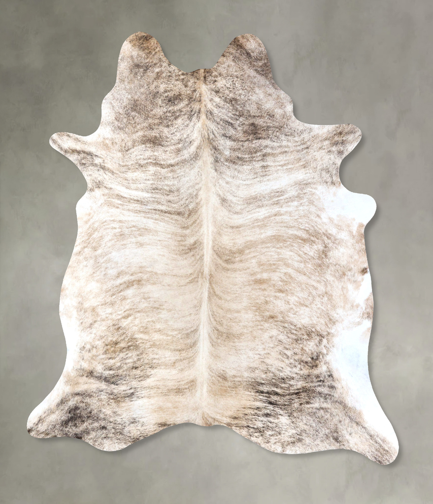 Light Brindle XX-Large Brazilian Cowhide Rug 8'4"H x 6'8"W #B19278 by Hudson Hides