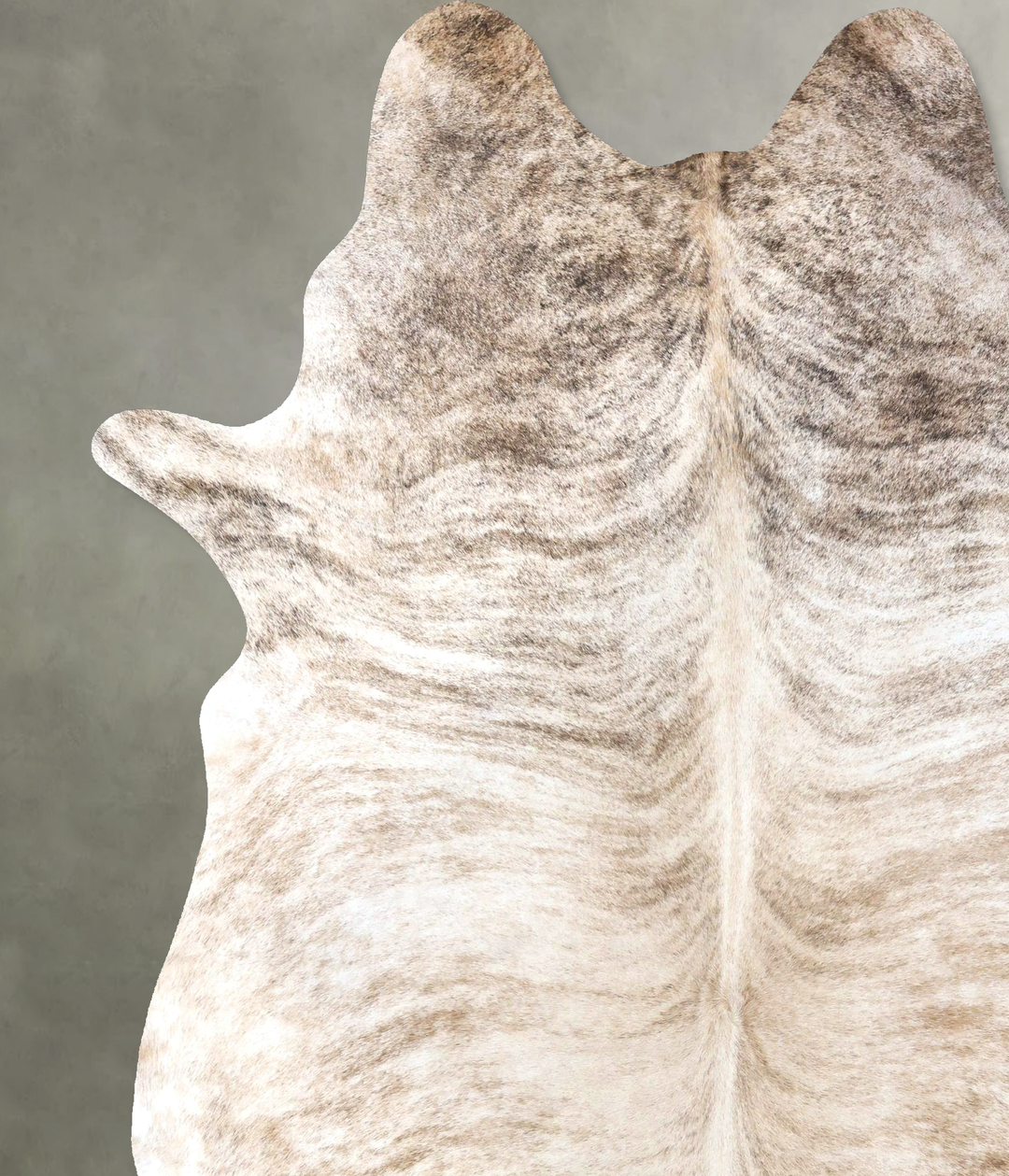 Light Brindle XX-Large Brazilian Cowhide Rug 8'4"H x 6'8"W #B19278 by 