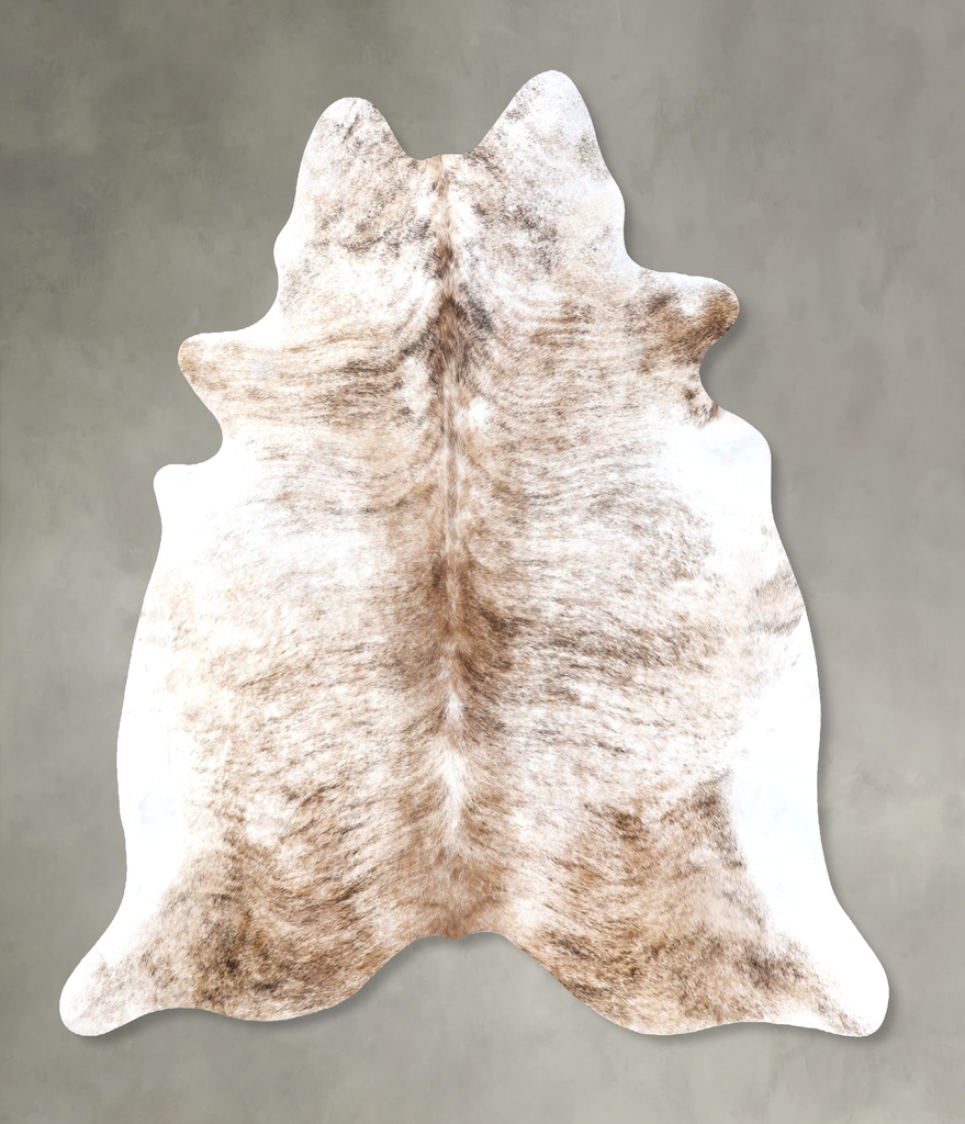 Light Brindle XX-Large Brazilian Cowhide Rug 7'7"H x 6'10"W #B19279 by Hudson Hides