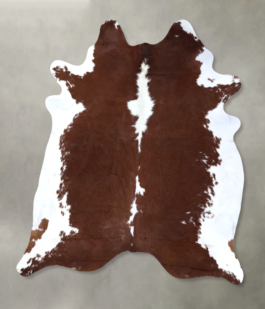 Hereford XX-Large Brazilian Cowhide Rug 7'11"H x 6'11"W #B19287 by Hudson Hides