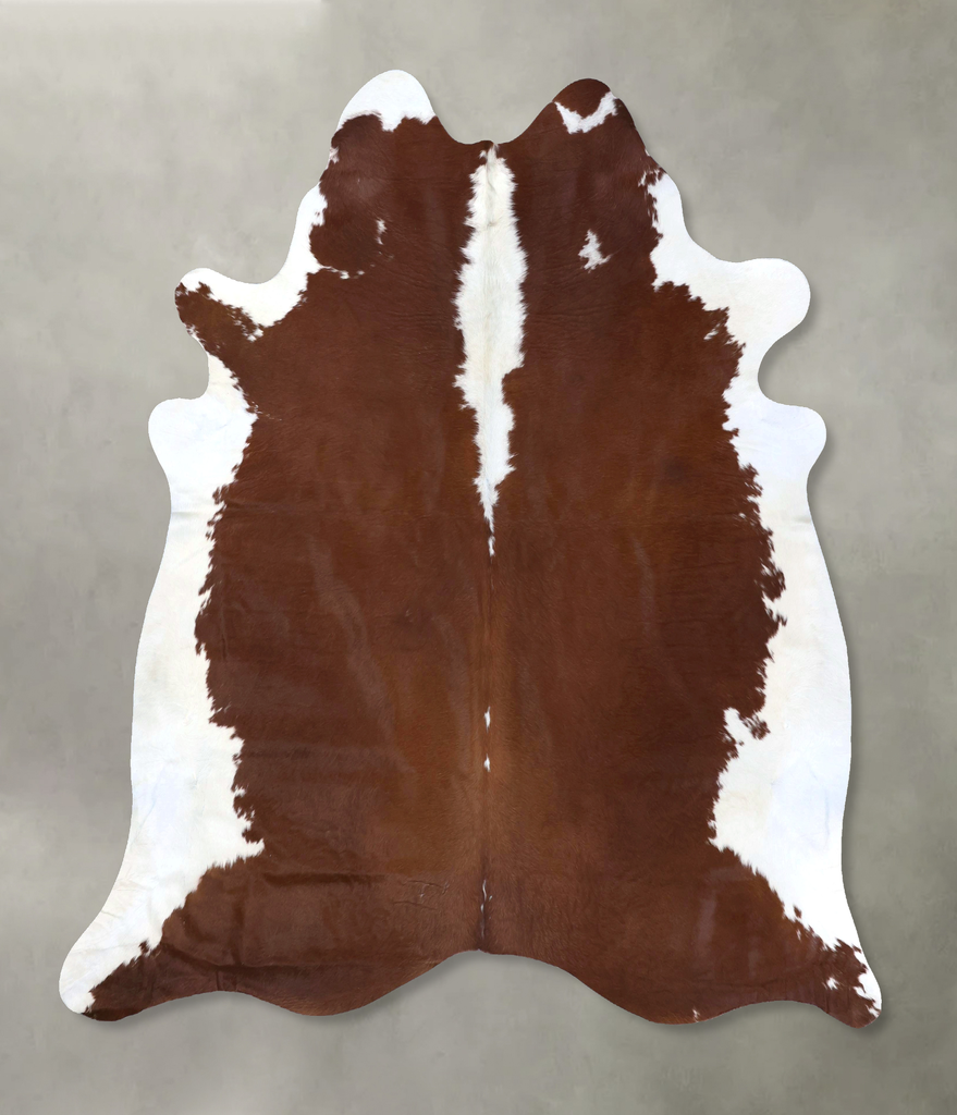 Hereford XX-Large Brazilian Cowhide Rug 7'9"H x 7'4"W #B19288 by Hudson Hides