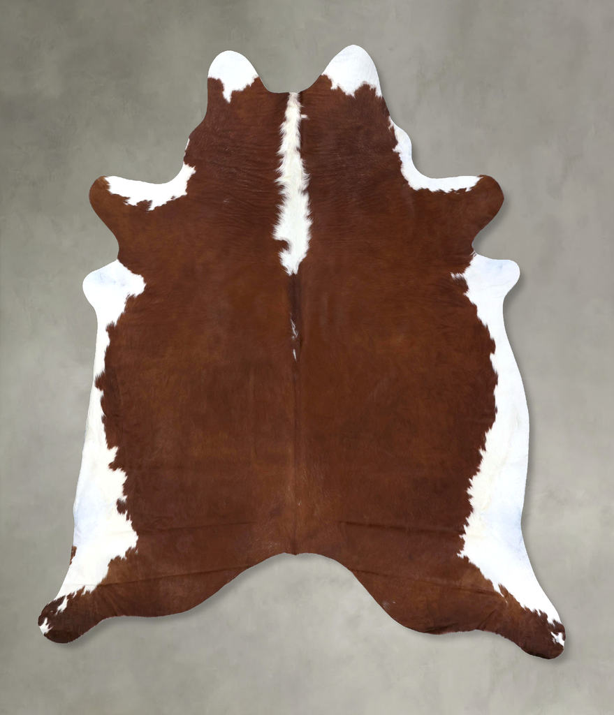 Hereford XX-Large Brazilian Cowhide Rug 8'0"H x 6'6"W #B19289 by Hudson Hides