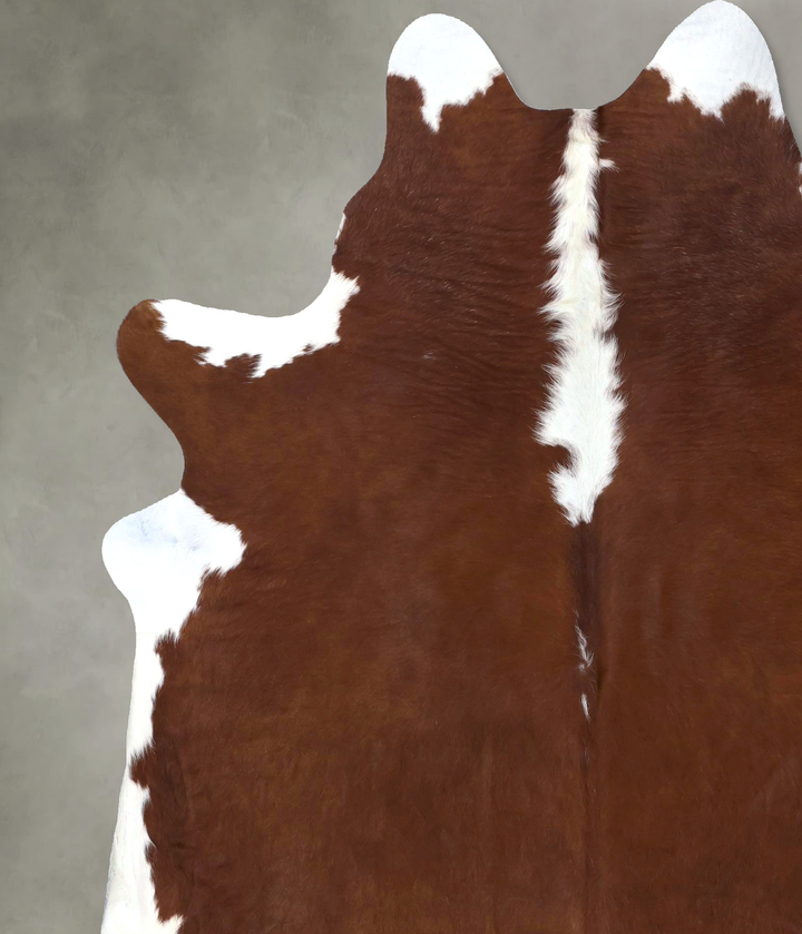 Hereford XX-Large Brazilian Cowhide Rug 8'0"H x 6'6"W #B19289 by Hudson Hides