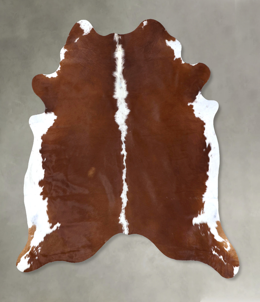 Hereford XX-Large Brazilian Cowhide Rug 7'9"H x 6'8"W #B19291 by Hudson Hides