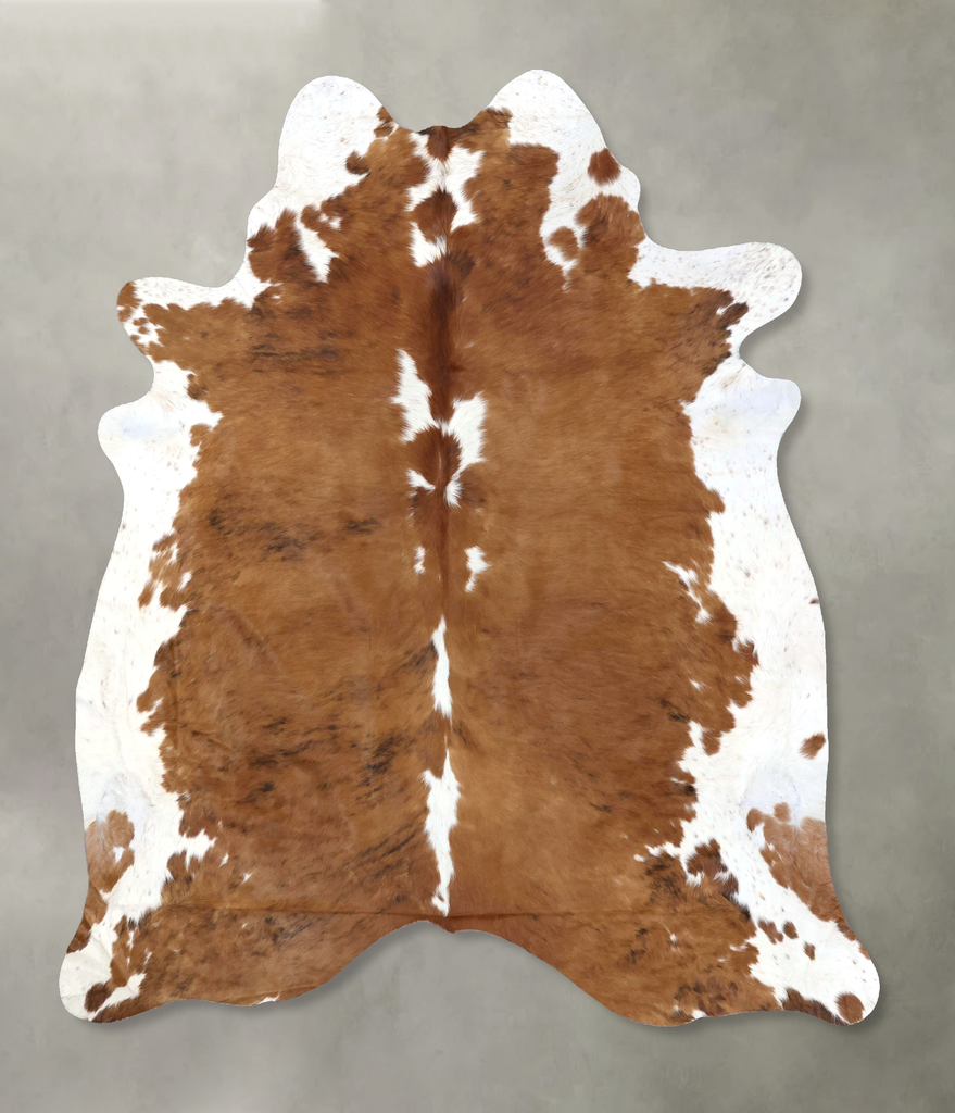 Tricolor X-Large Brazilian Cowhide Rug 7'4"H x 6'5"W #B19294 by Hudson Hides