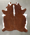 Hereford X-Large Brazilian Cowhide Rug 7'2