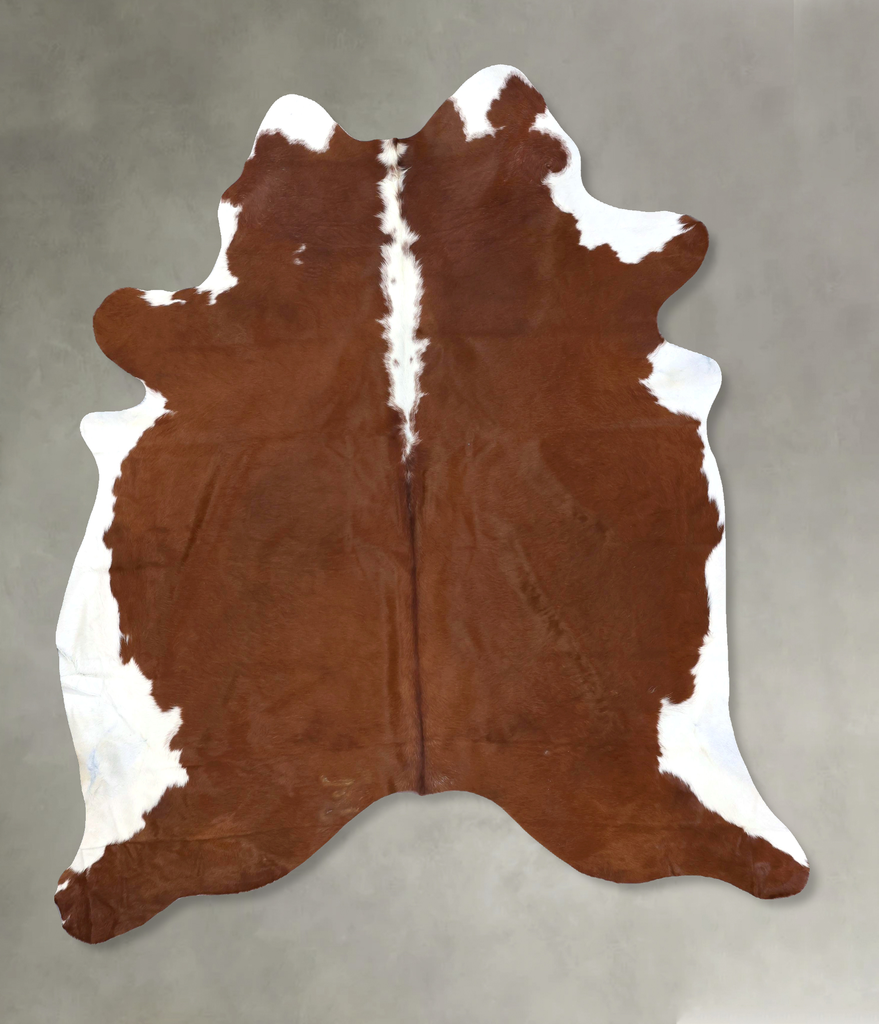 Hereford XX-Large Brazilian Cowhide Rug 8'1"H x 6'8"W #B19297 by Hudson Hides