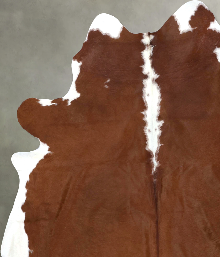 Hereford XX-Large Brazilian Cowhide Rug 8'1"H x 6'8"W #B19297 by Hudson Hides
