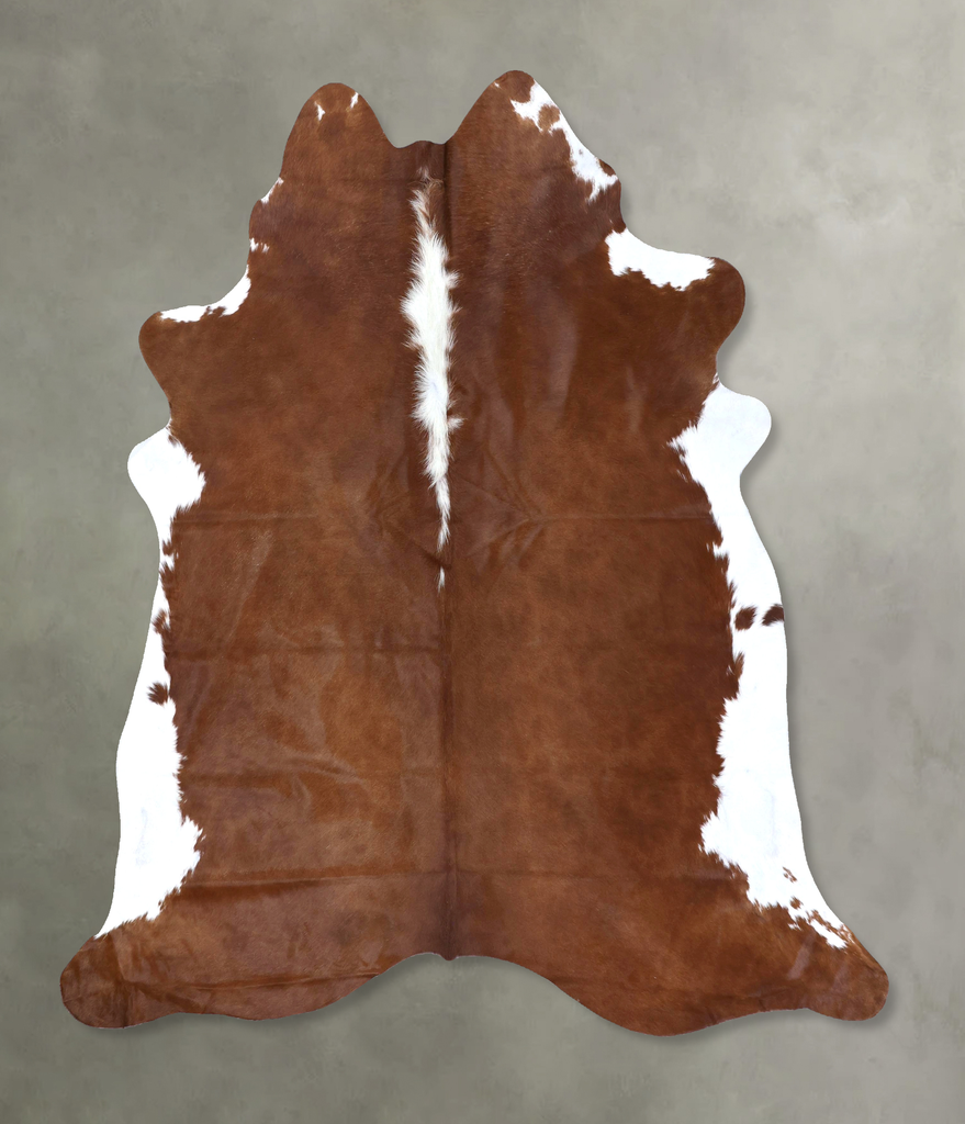 Hereford XX-Large Brazilian Cowhide Rug 7'6"H x 6'10"W #B19298 by Hudson Hides