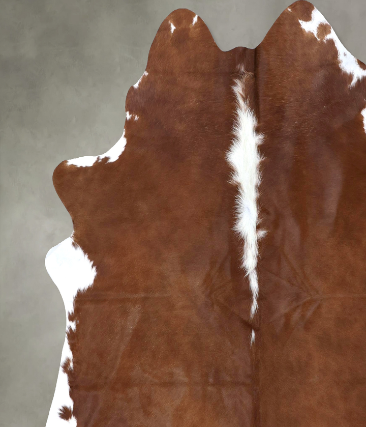 Hereford XX-Large Brazilian Cowhide Rug 7'6"H x 6'10"W #B19298 by Hudson Hides