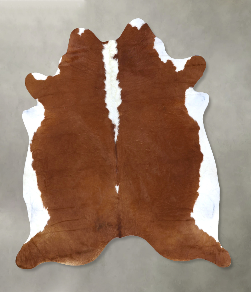 Hereford XX-Large Brazilian Cowhide Rug 7'10"H x 6'11"W #B19300 by Hudson Hides