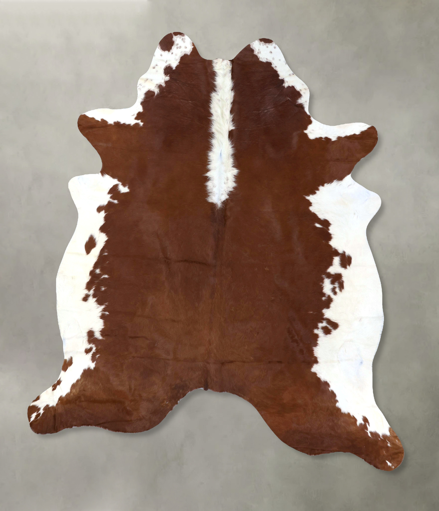 Hereford XX-Large Brazilian Cowhide Rug 8'0"H x 6'8"W #B19301 by Hudson Hides