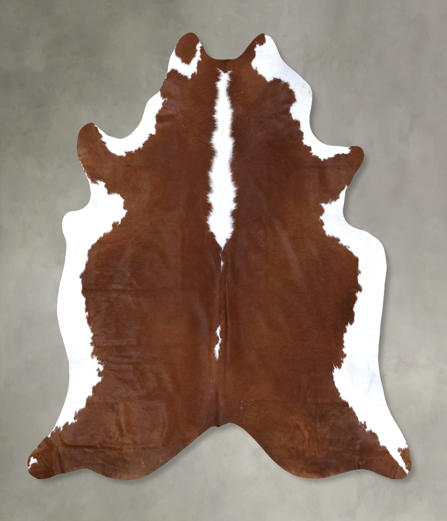 Hereford XX-Large Brazilian Cowhide Rug 8'0"H x 6'11"W #B19303 by Hudson Hides