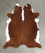 Hereford XX-Large Brazilian Cowhide Rug 8'3"H x 7'2"W #B19306 by Hudson Hides