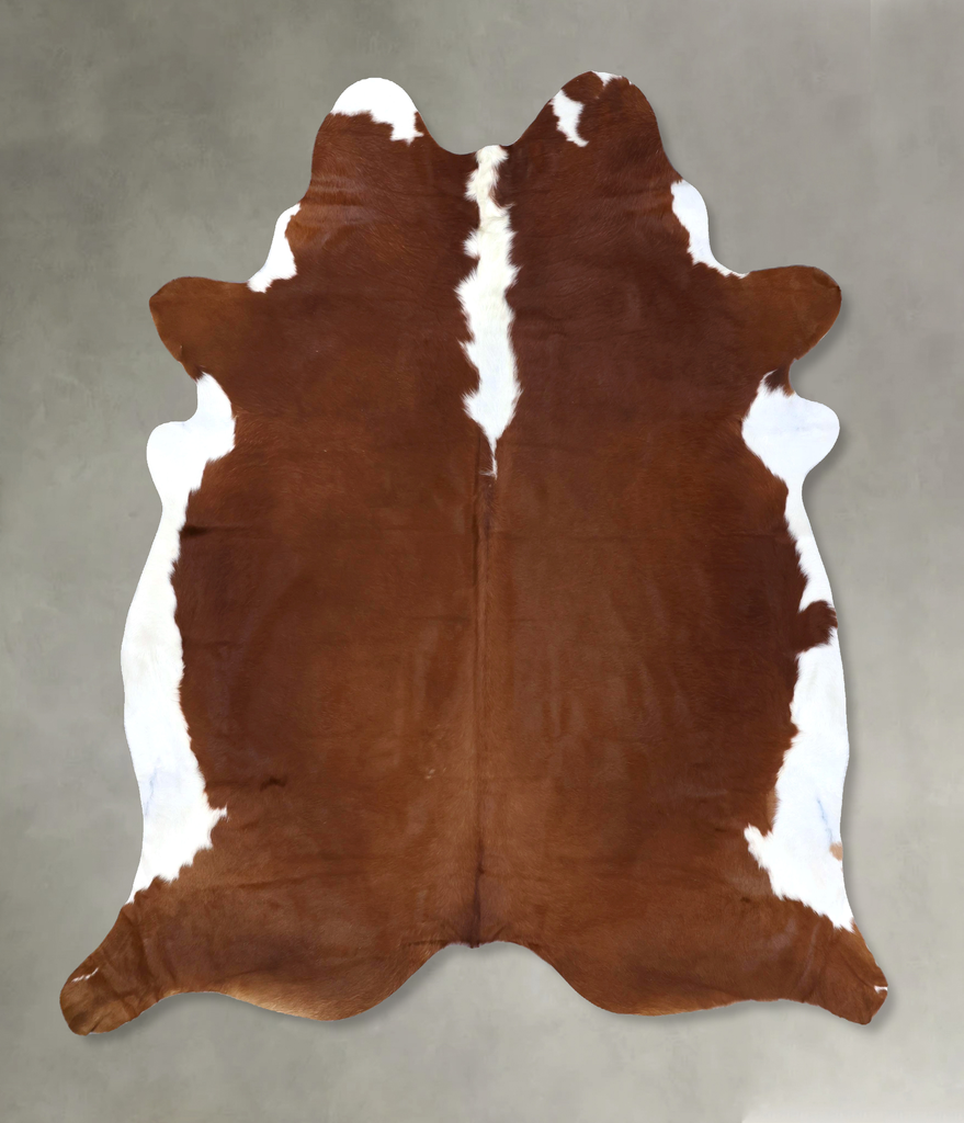 Hereford XX-Large Brazilian Cowhide Rug 8'3"H x 7'2"W #B19306 by Hudson Hides