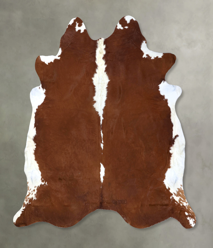 Hereford XX-Large Brazilian Cowhide Rug 8'4"H x 7'10"W #B19308 by Hudson Hides