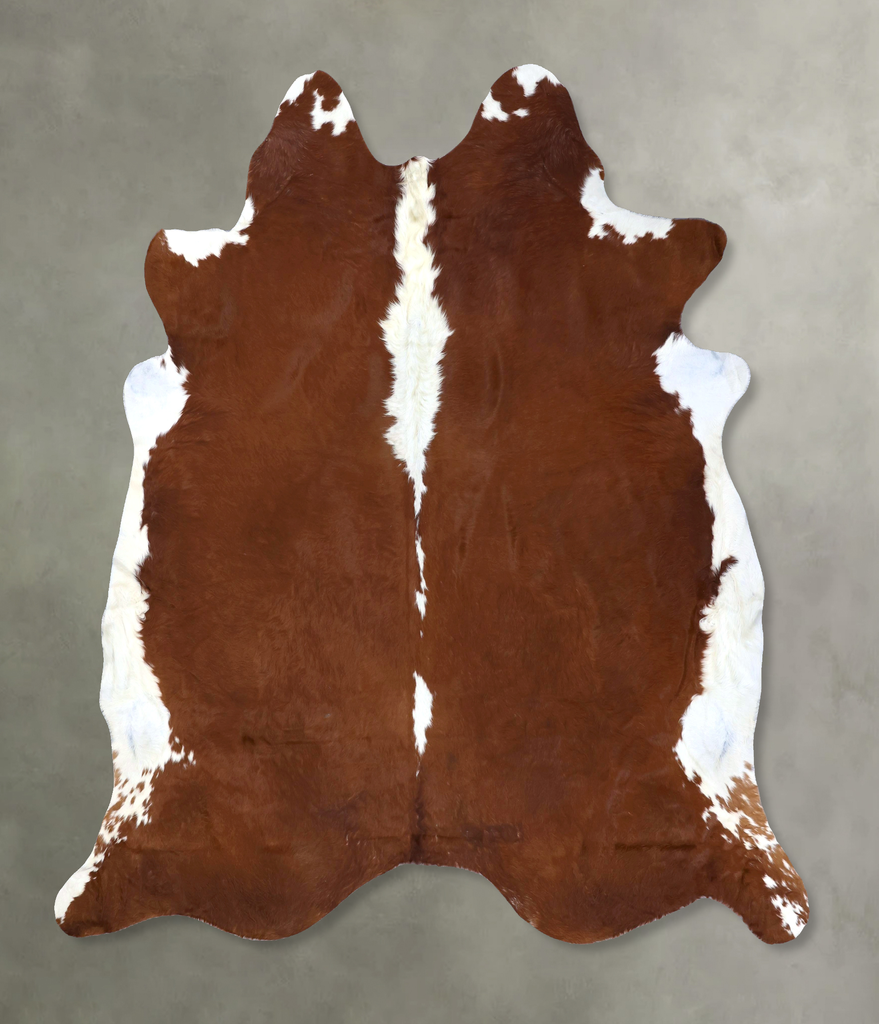 Hereford XX-Large Brazilian Cowhide Rug 8'4"H x 7'10"W #B19308 by Hudson Hides