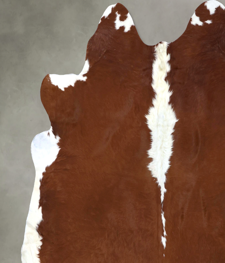 Hereford XX-Large Brazilian Cowhide Rug 8'4"H x 7'10"W #B19308 by Hudson Hides