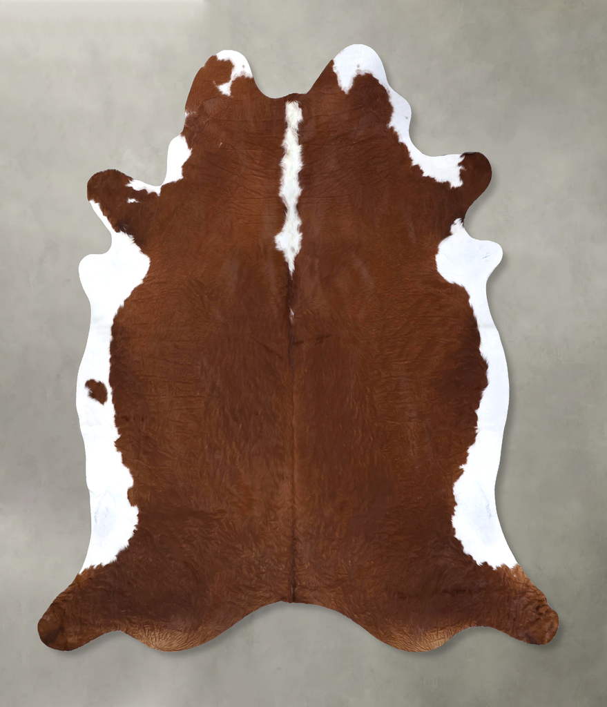 Hereford XX-Large Brazilian Cowhide Rug 8'3"H x 7'8"W #B19309 by Hudson Hides