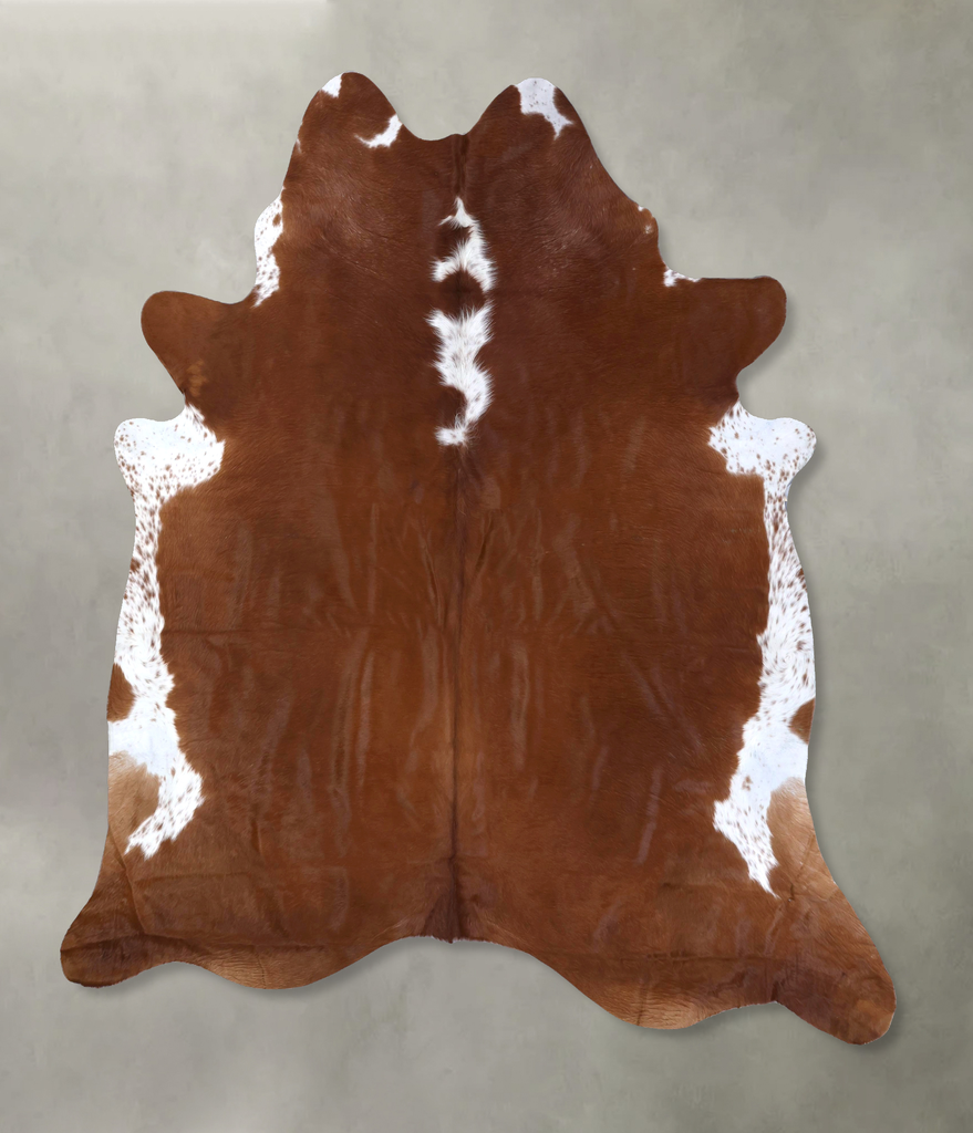 Hereford XX-Large Brazilian Cowhide Rug 8'6"H x 7'8"W #B19310 by Hudson Hides