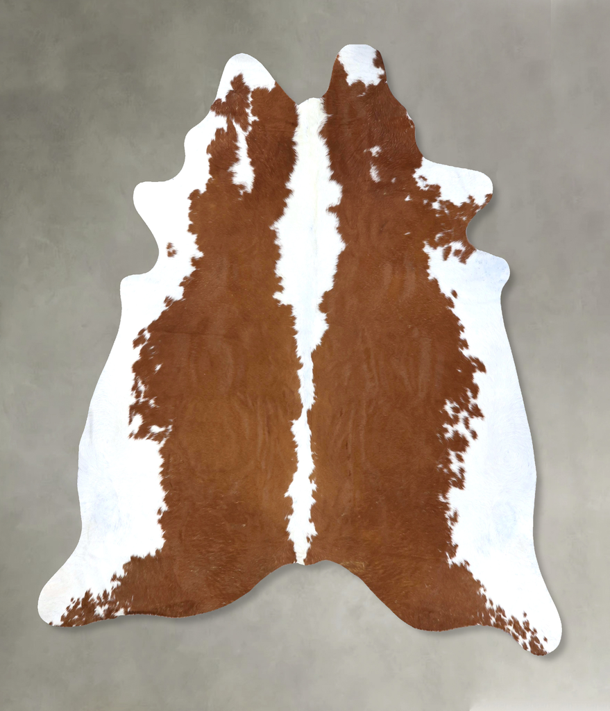 Hereford XX-Large Brazilian Cowhide Rug 7'11"H x 7'2"W #B19313 by Hudson Hides