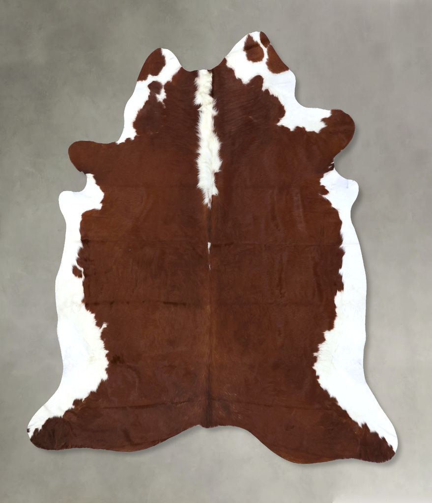 Hereford XX-Large Brazilian Cowhide Rug 7'6"H x 6'8"W #B19316 by Hudson Hides