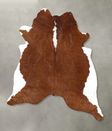 Hereford XX-Large Brazilian Cowhide Rug 8'2"H x 7'2"W #B19317 by Hudson Hides